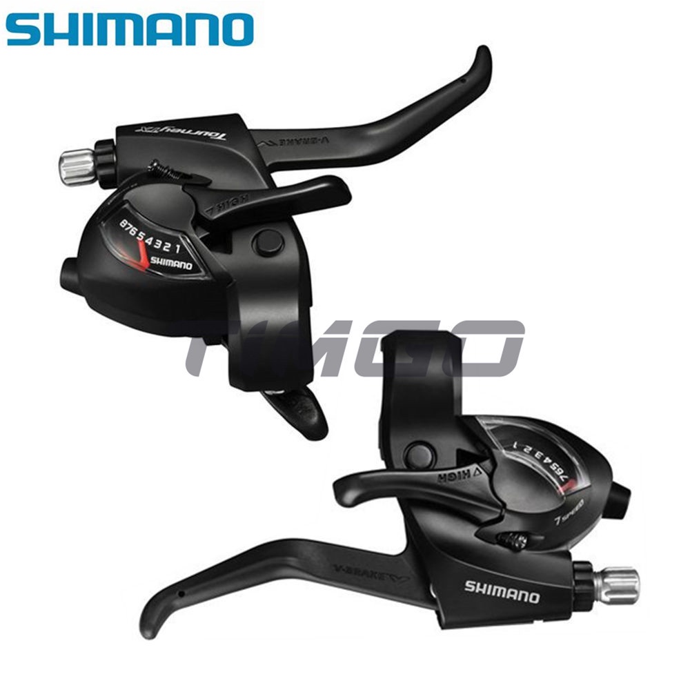 SHIFTER SHIMANO 3X7V ST-EF41 (PAR) 3X7V EZ-FIRE PLUS V-BRAKE MECANICO | IND. PACK