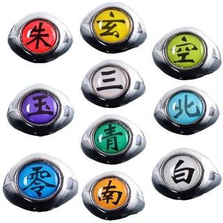 10 Anillos Anime Naruto Akatsuki Dedo Anillo A