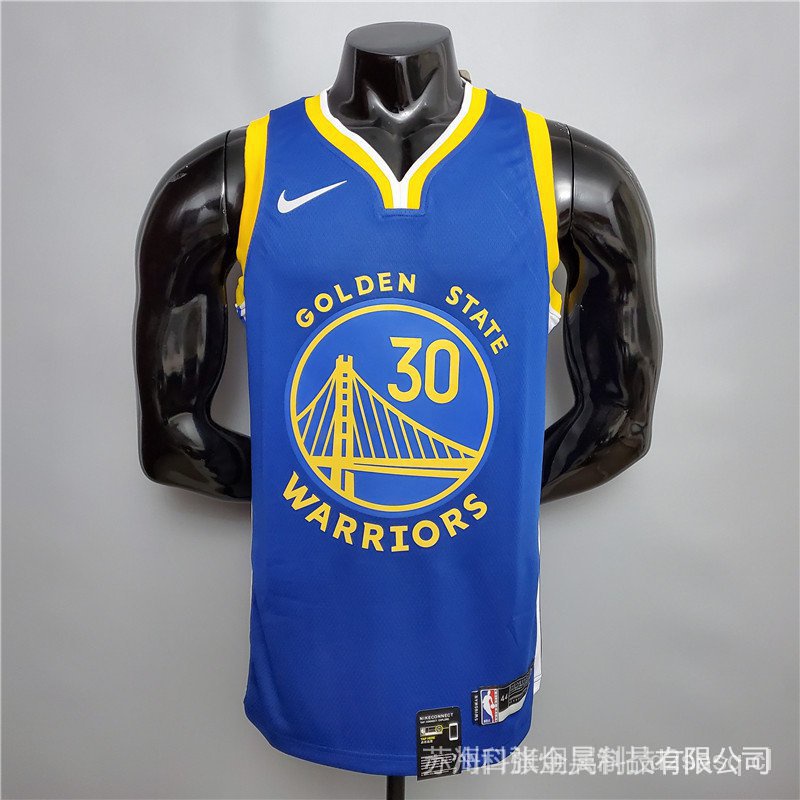 Curry # 30 Golden State Warriors Camisa Baloncesto Azul Gola V Au Versão Caliente Prensada jersey | Shopee Colombia