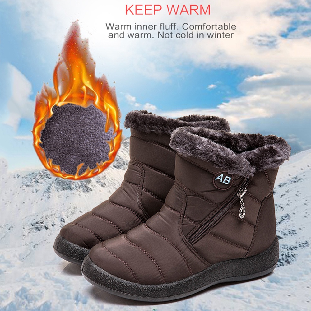 CoMace Mujer Snow BootsWinter Mamá Shoeswarm Zapatos De Algodón Botas