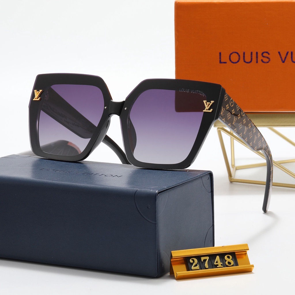 Louis Vuitton LV Vintage De Gran Tamaño Cuadrado Gafas De Sol De