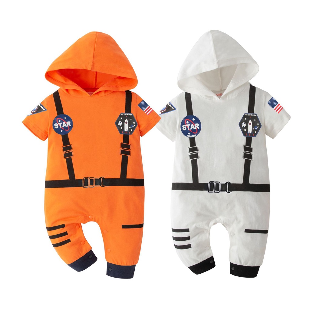 Disfraz De Astronauta De Verano Traje Espacial Mameluco Bebé Niño