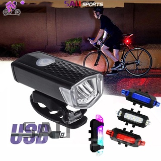 Luz De Bicicleta, Luz De Bicicleta Súper Brillante De Altos Lúmenes, 6+4  Modos USB Recargable Juego De Luces Delanteras Y Luces Traseras Para  Biciclet