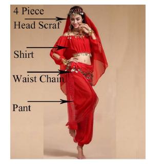 Bollywood Trajes De Danza Del Vientre Indio Para Las Mujeres De Gasa  Orientale Traje Para La Mujer