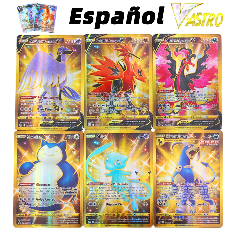 Cartas Pokemon En Español Carta Nueva Llegada VMAX Holográfico