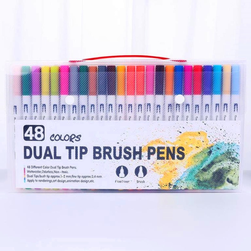 Plumas De Acuarela, 6 Uds., Pincel De Agua, Pinceles Para Pintar Pelo De Nailon Pluma Estilografica Funcionalidad Versatil Jadeshay A