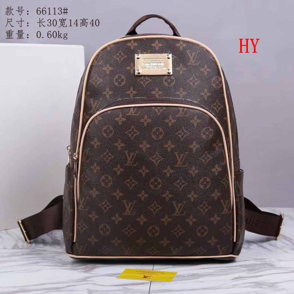 louis vuitton Lv Mochila De Alta Calidad Para Hombres Y Mujeres Estudiante  Al Aire Libre casual Rejilla Compras Bolsas De Viaje 66113