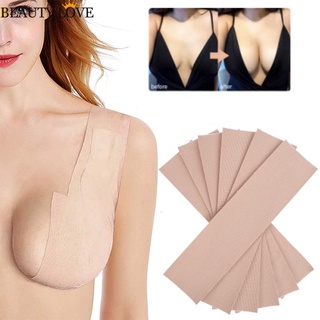 Sujetador sin tirantes para levantamiento de senos, sin espalda, pétalos,  sin pezones, autoadhesivo, invisible, adhesivo para mujer