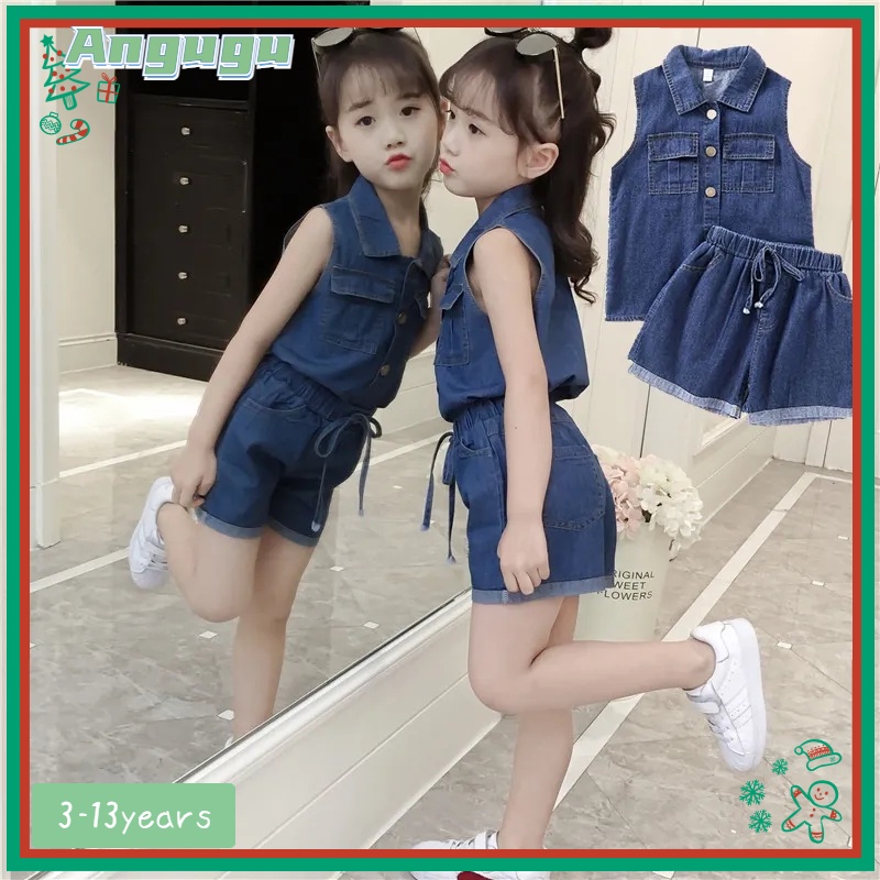 Ropa Niña Verano 2 a 3 4 5 6 7 años - 2PC/Conjunto - Camiseta