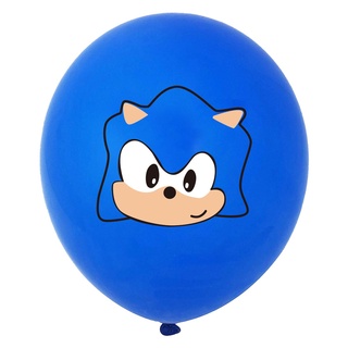 10pcs Sonic The Hedgehog Globos De Látex Juego De Superhéroes Globo Feliz  Cumpleaños Fiesta De Navidad Decoración Del Hogar