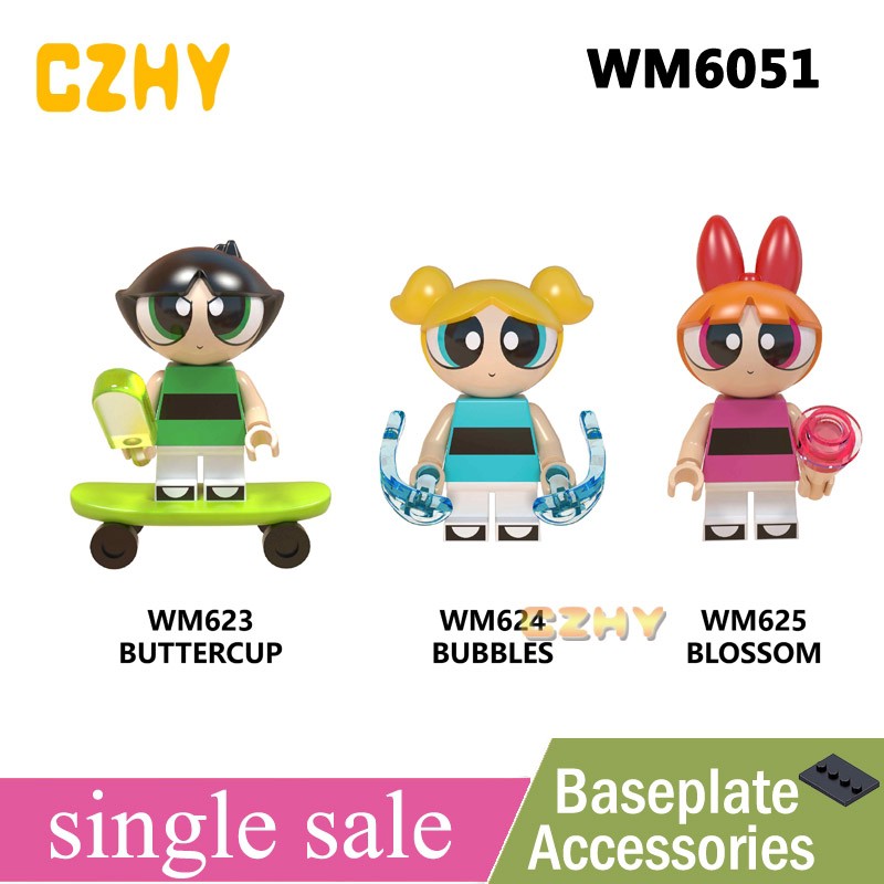 Las Chicas Superpoderosas Minifiguras Buttercup Burbujas Flor Bloques De Construccion Ladrillos Juguetes Coleccion WM6051 Shopee Colombia