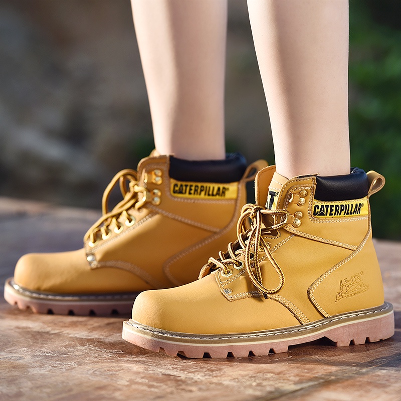 Botas De Seguridad Para Hombre Caterpillar Botas Seguridad Caterpillar  Wheelbase Steel Toe Hombre Marrón Antideslizantes Pneumata Ps5