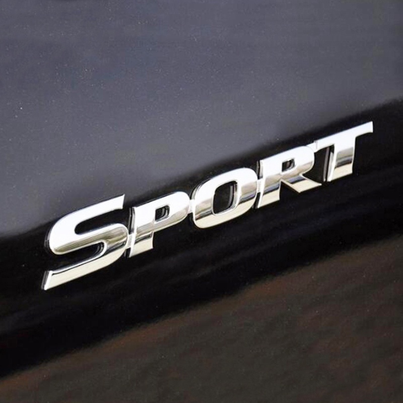 Car Styling 3D ABS Chrome Logo Car Sticker SPORT Emblem Badge Door