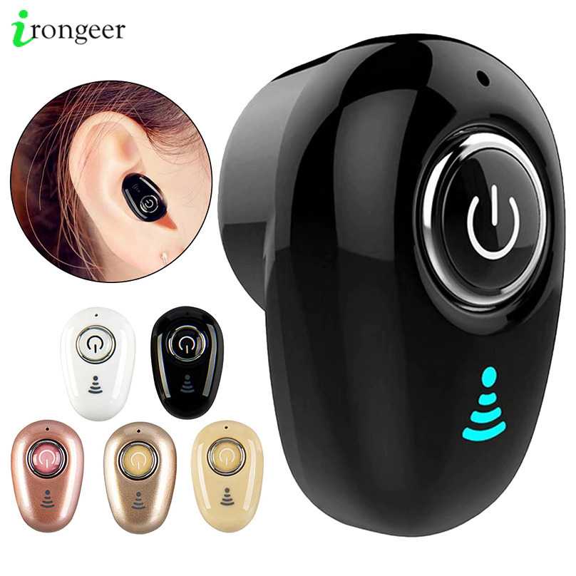 (Od) Irongeer Mini auriculares Bluetooth manos libres auriculares con  micrófono/pequeños auriculares/