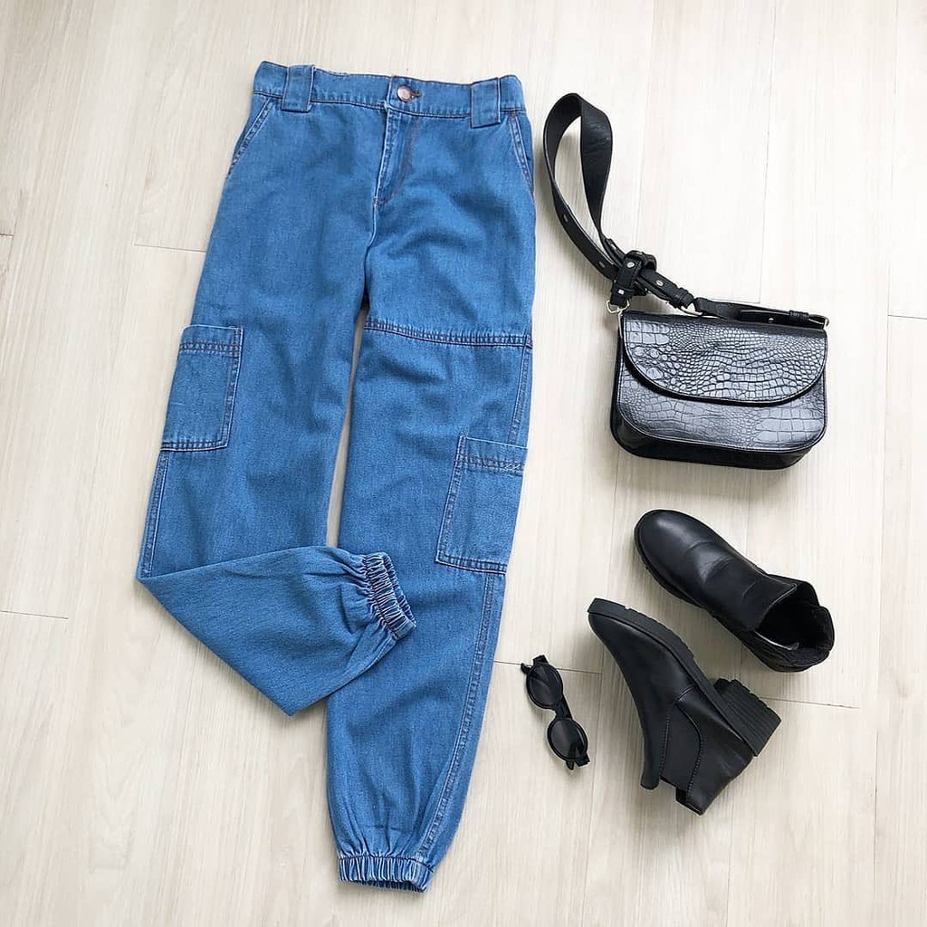 Retro Aesthetic Cargo Jeans  Pantalones cargo mujer, Pantalones de moda,  Joggers vaqueros