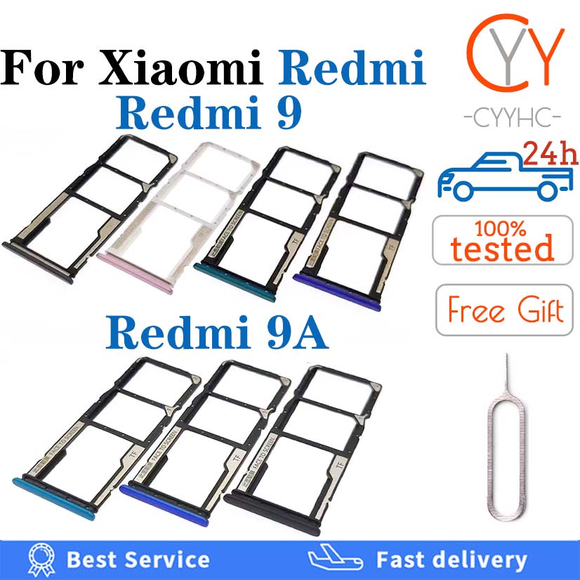 Xiaomi Redmi Note 9 SIM SD Card Tray - Blue DUAL - Spare parts for everyone