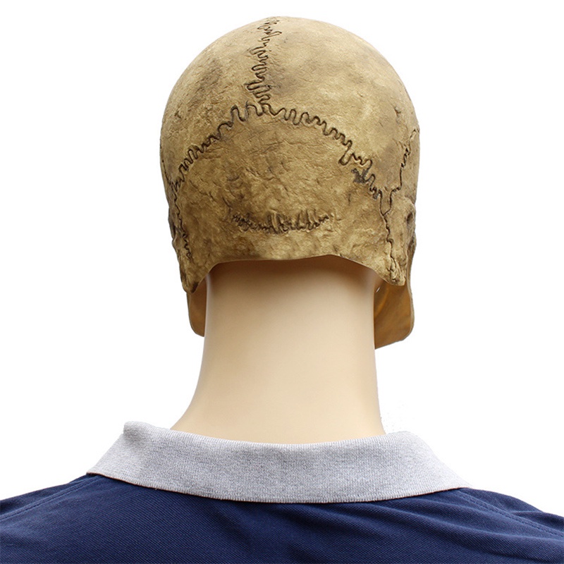 Máscara De Cabeza Completa De Calavera De Miedo Látex De Halloween