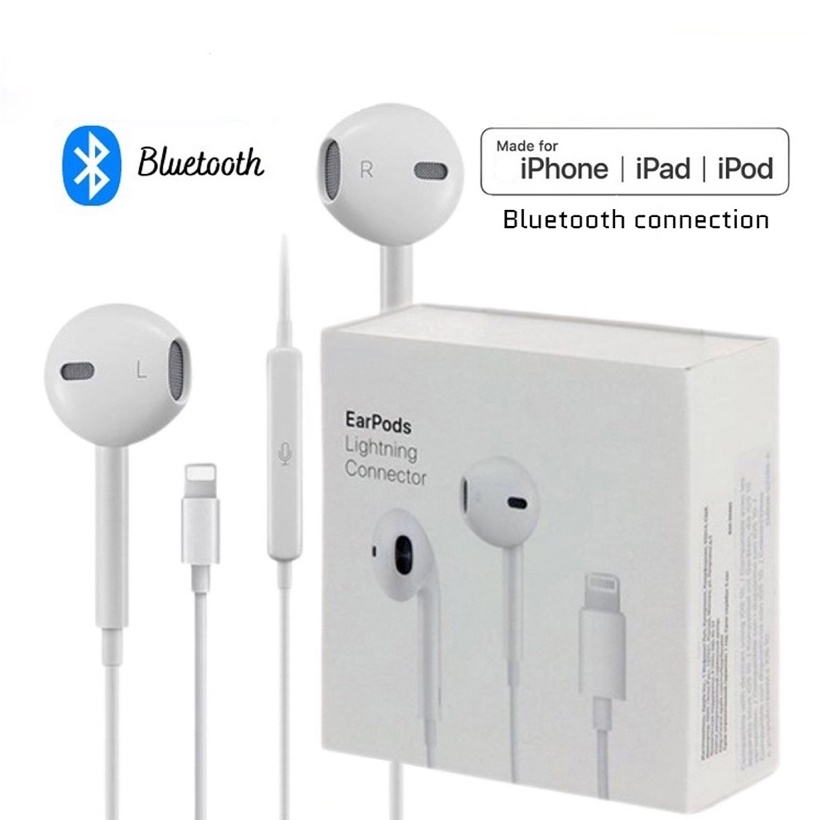 Auriculares Originales Con Cable Lightning Estéreo Con Micrófono Para IPhone  12 Pro max 11Pro x xr xs 7 8Plus