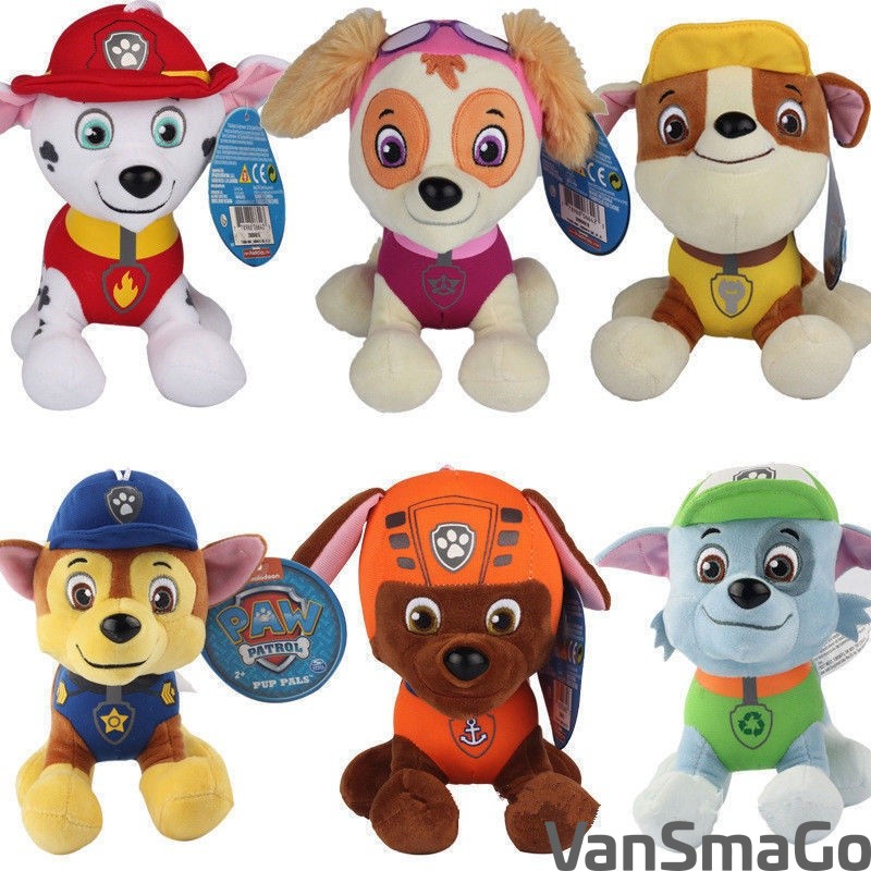 6 Unids 1pcs Grandes 8 PAW PATROL Figuras Perro Cachorro Muneca De Peluche Ninos Nino Nina Bebe Juguete Xmas