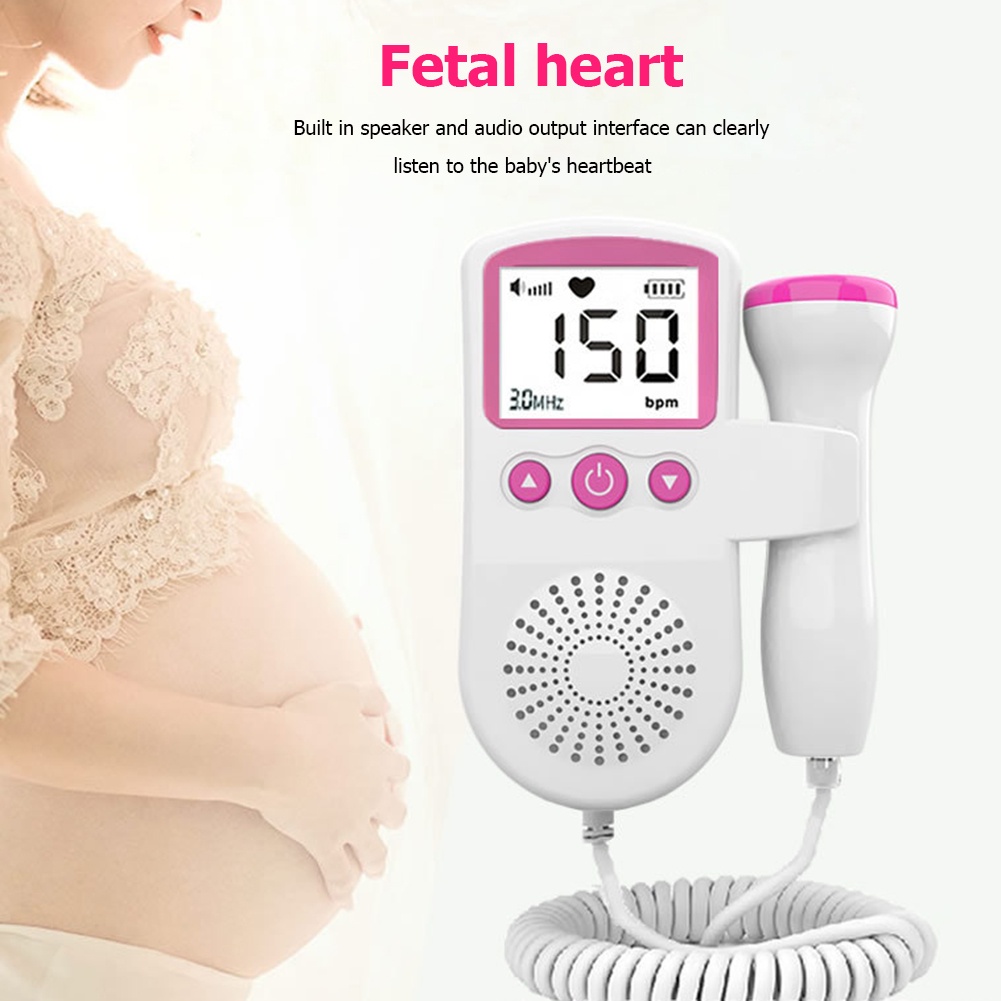 Doppler Fetal, Monitor Frecuencia Cardiaca Bebe, Detector de