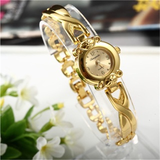 las mujeres reloj de pulsera mujer oro relojes pequeño dial de cuarzo de ocio reloj popular reloj de pulsera hora femenina señoras relojes elegantes |