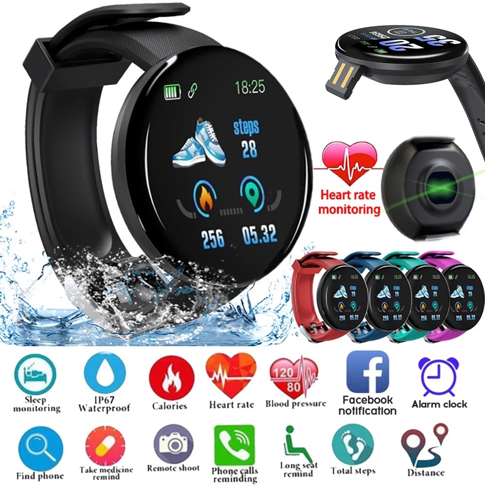 Reloj inteligente redondo para hombre y mujer, accesorio de pulsera  resistente al agua con control de la presión arterial, compatible con  Android e IOS, 2023