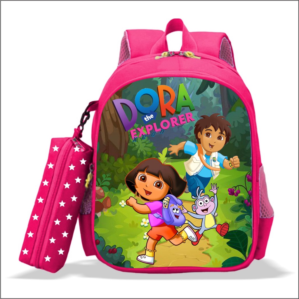 Mochilas Escolares Para Ninas De Jardin De Infancia Y Escuela Primaria Personaje De Dibujos Animados DORA La Exploradora Estuche De Lapices PREMIUM BONUS Shopee Colombia