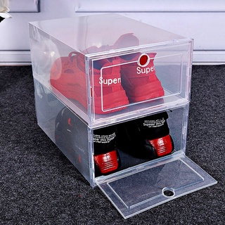 Juego de cajas de zapatos transparentes, caja de almacenamiento