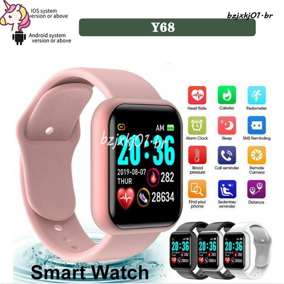 Reloj Inteligente Fitpro Y68 D20 Con Bluetooth USB Smartwatch