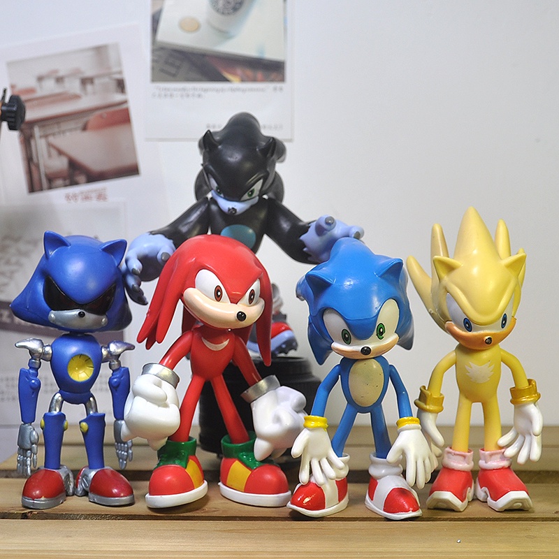 Figura Coleccionable Super Sonic Sonic Juguetes Para Niños