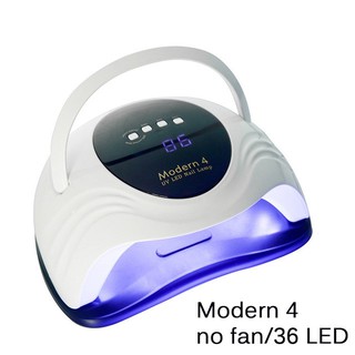 Lámpara LED de uñas con ventilador de secado rápido de uñas de gel para  manos dobles, 4 modos de lámpara de uñas de gel con sensor automático y 3