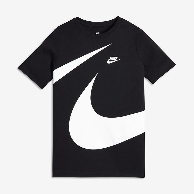 Nike BIG SWOOSH NIKE camiseta camiseta NIKE BIG LOGO SWOOSH camiseta negra