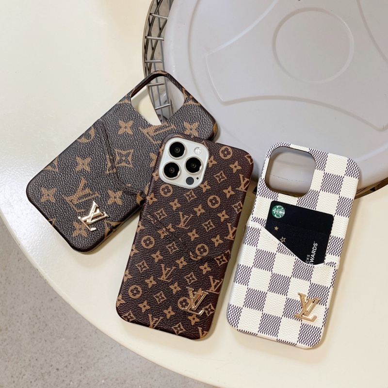 lv Louis Vuitton Estuche Duro iPhone 14 13 12 11 Pro Max X XS XR 8 7 Plus  Funda pu A Prueba De Golpes Cubierta Protección Completa