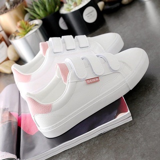 Zapatos De Lona Primavera 10 Blancos 11 Velcro 12 Medianas Grandes 13 Estudiantes De Casual 15 Individuales Para Niñas 16 Años Shopee Colombia