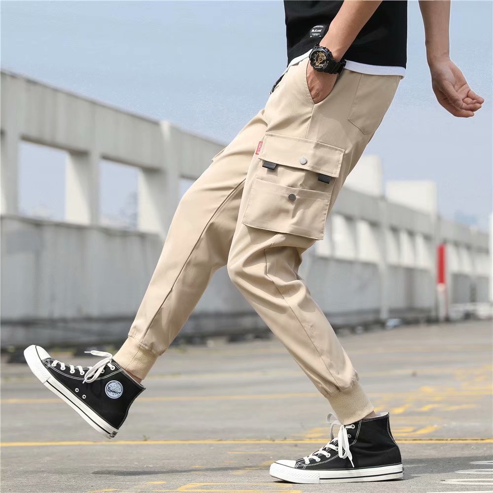 Pantalones De Crecimiento De Los Hombres Jogger Ch ndal Tendencia