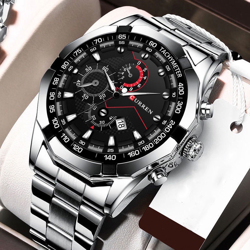Hombres Automatico Vintage Reloj De Cuarzo Luminoso Negocio No Mecanico Acero Inoxidable San Valentin Shopee Colombia