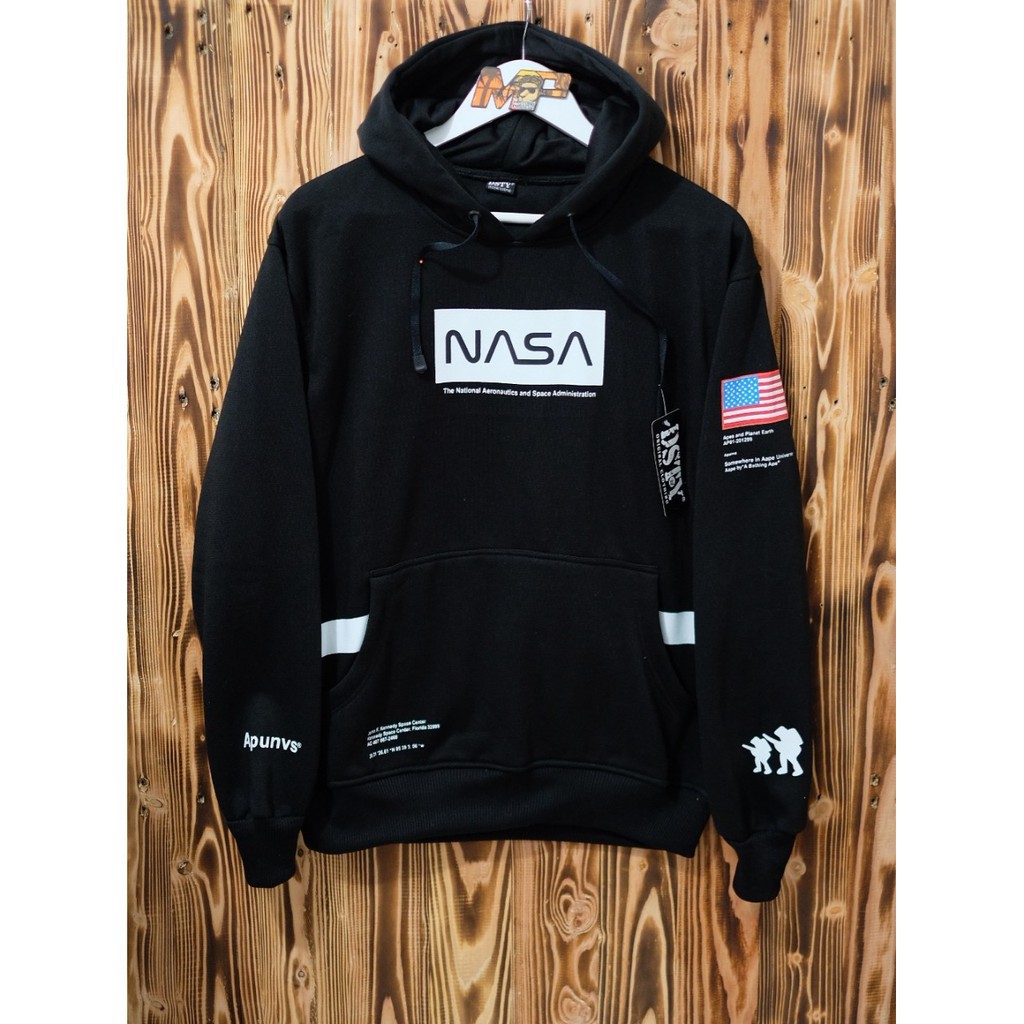 Sudadera con capucha NASA AAPE su ter Hodie para hombre NASA AAPE Material grueso premium