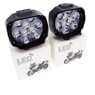 Faros auxiliares súper brillantes para motocicletas, Faro de ojo de diablo  de Ángel modificado, luz fuerte