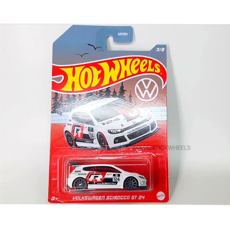 Miniature Hot Wheels Volkswagen Scirocco R-Line GT24 - Échelle 1/64, Couleur Blanche