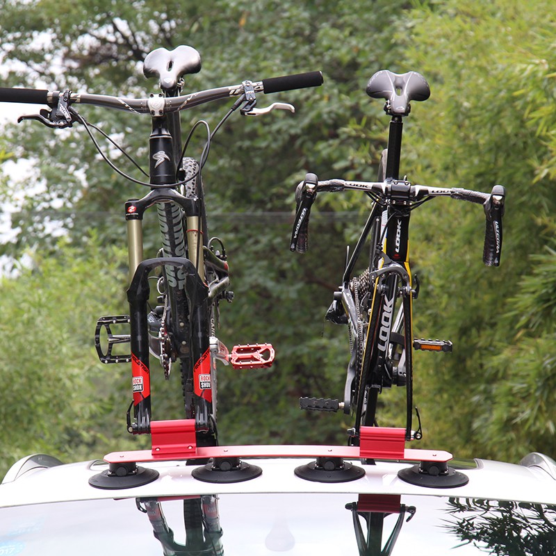 Soporte Portabicicletas de Carro por Succión – 3 Bicicletas – T&V
