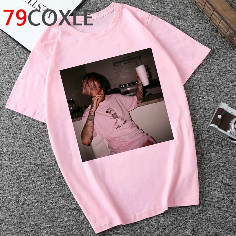 Lil Peep t shirt Masculino vintage harajuku streetwear ulzzang Blanco Camiseta Verano top kawaii Mas Tamano Shopee Colombia