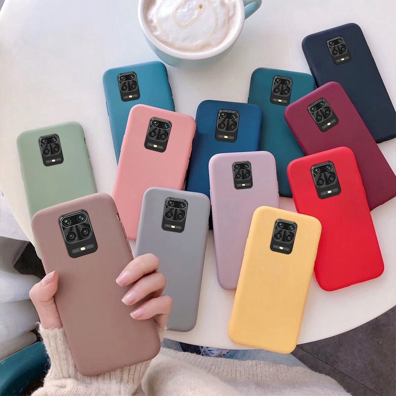 Funda de teléfono de silicona de Color caramelo para Xiaomi Redmi