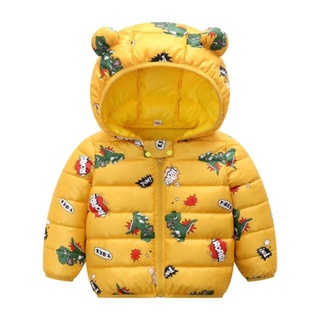 Comprar Chaqueta de plumón de longitud media para niños, abrigo de algodón  brillante, cálido, con forro polar, para niños medianos y grandes