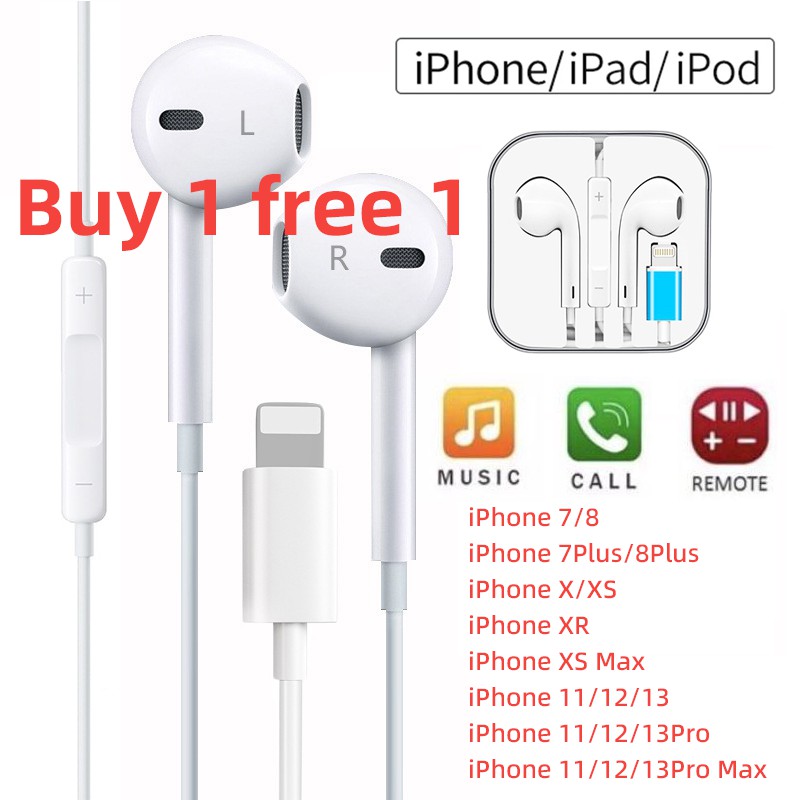 Auriculares Para iPhone lightning En Con Micr fono Y Control De