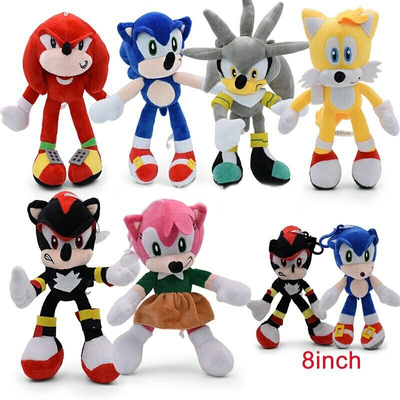 Sonic The Hedgehog - Peluche de personaje de 8 pulgadas | Amy Rose