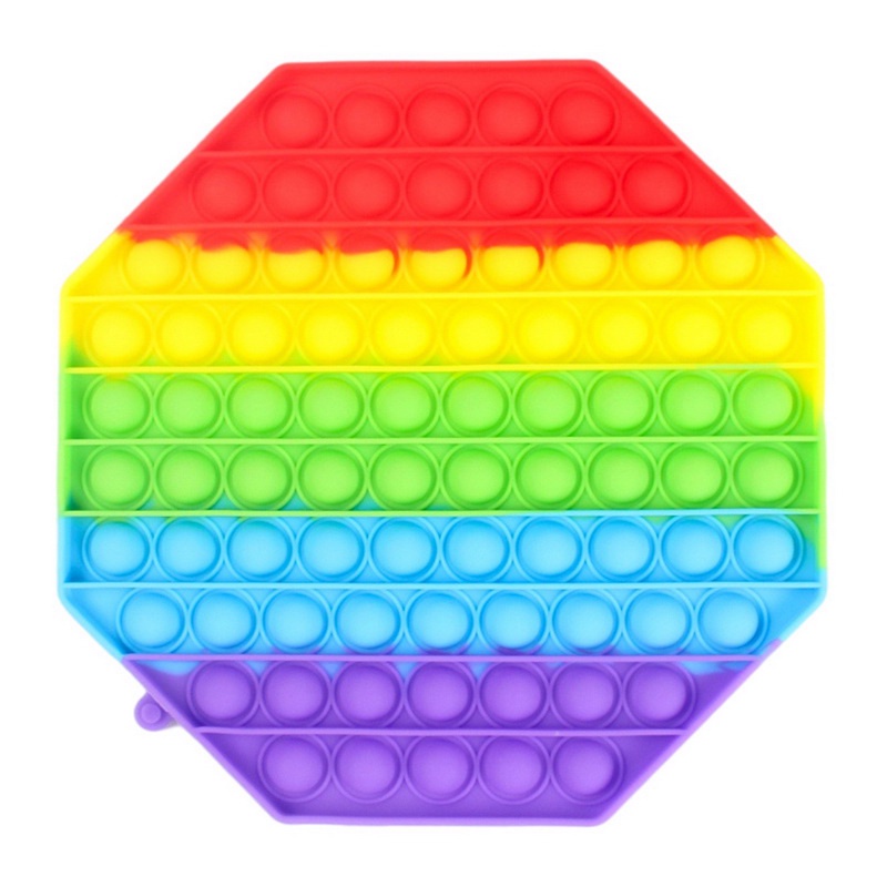 Enorme Arco Iris Pop It Push Bubble Sensorial Lindo Juguete Super