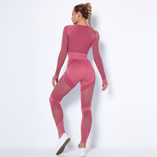 Ropa Deportiva Mujer Conjunto Deportivo Traje De Yoga Sin Costuras  Sujetador Deportivo Cintura Alta Leggins Push Up Licras Deportivas  Pantalones Ajustados