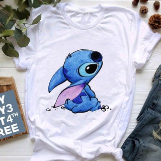 Disney Lilo & Stitch Stitch Stitch - Camiseta sólida para niña de 8º  cumpleaños