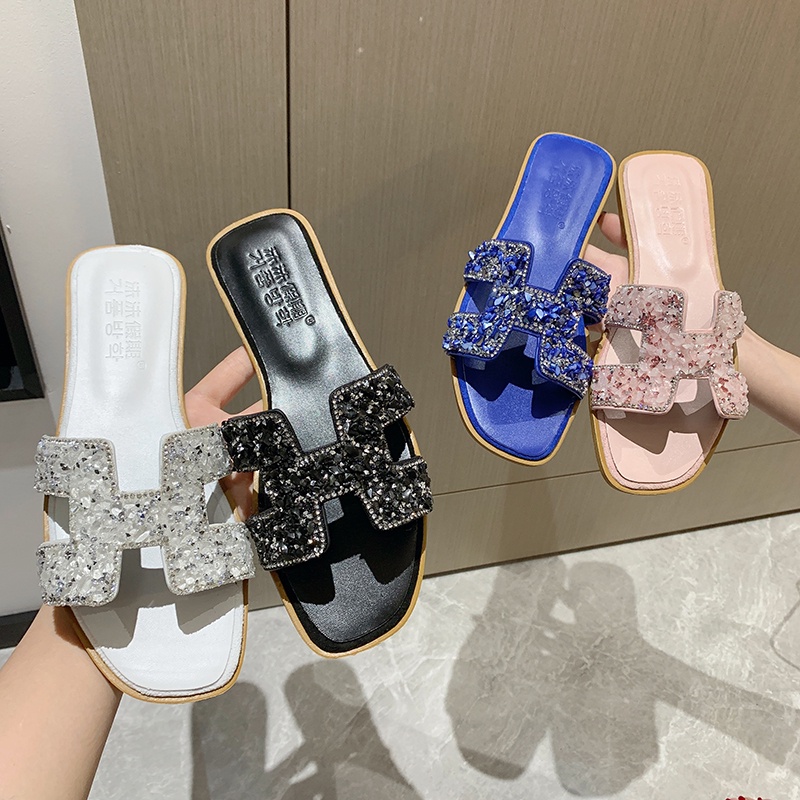 Sandalias brillantes de online moda