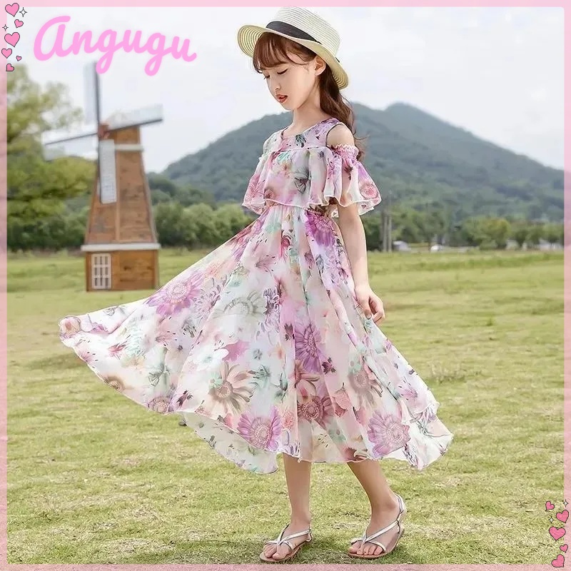 Angugu Moda Infantil De Alta Calidad Coreano Vestido Para Niños